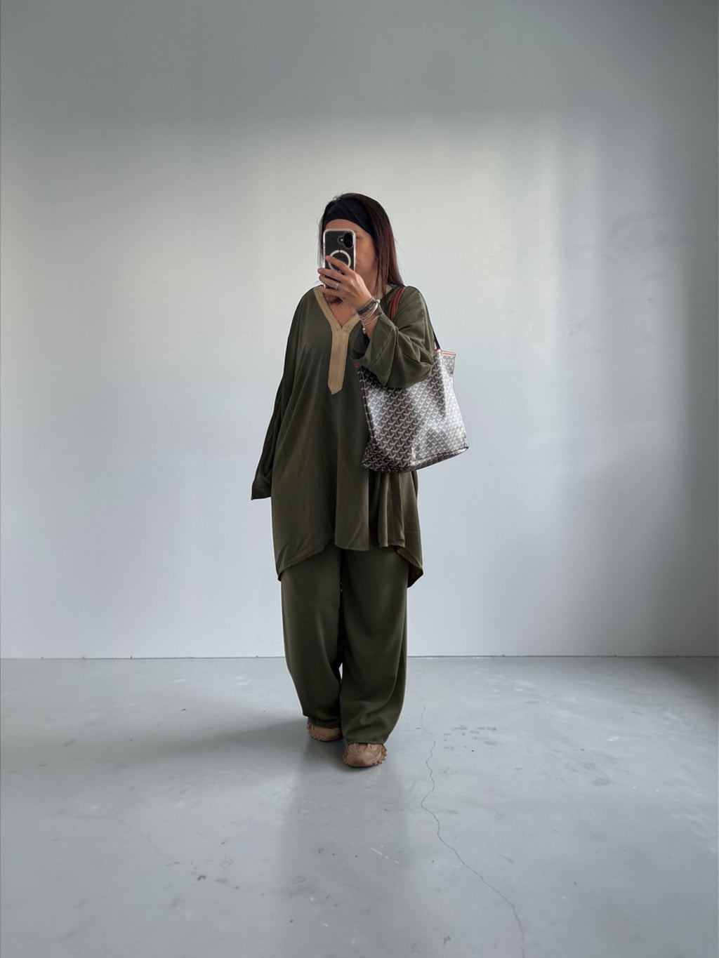 Ensemble Esmeralda olive
