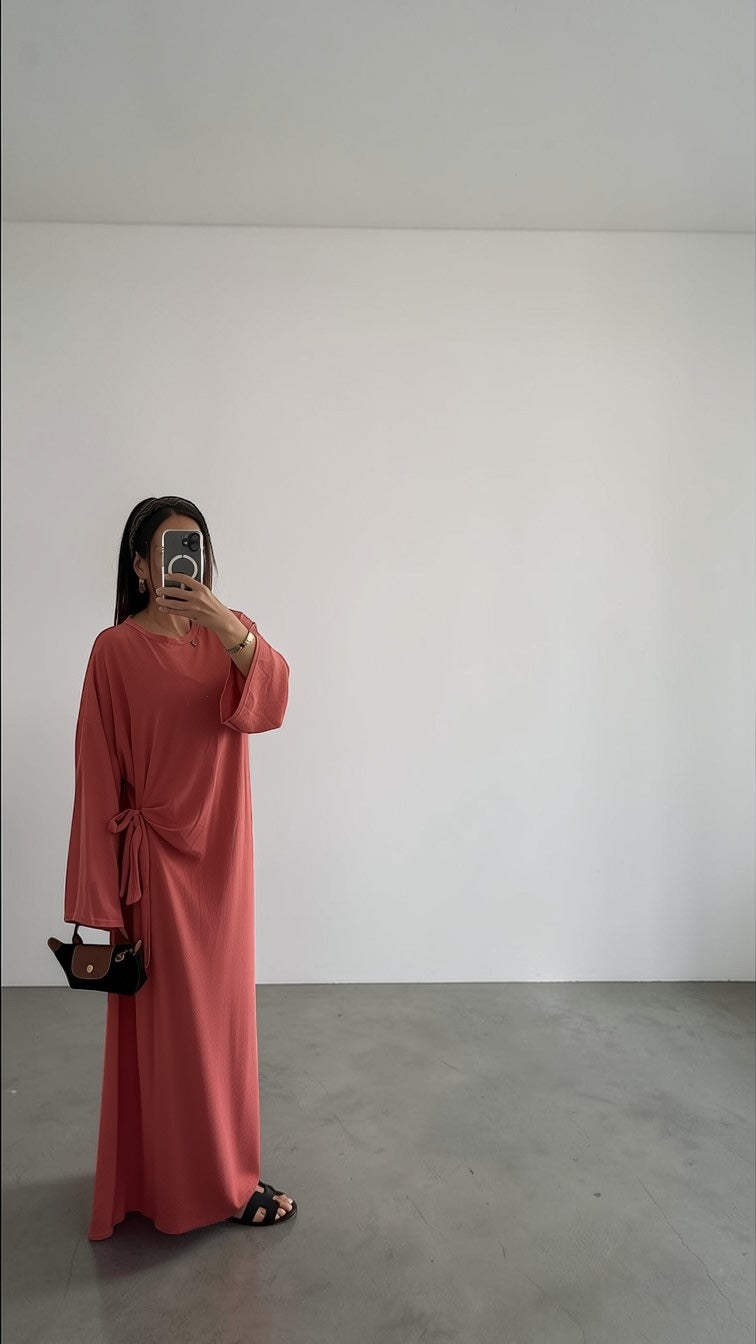 Robe fluide terracota